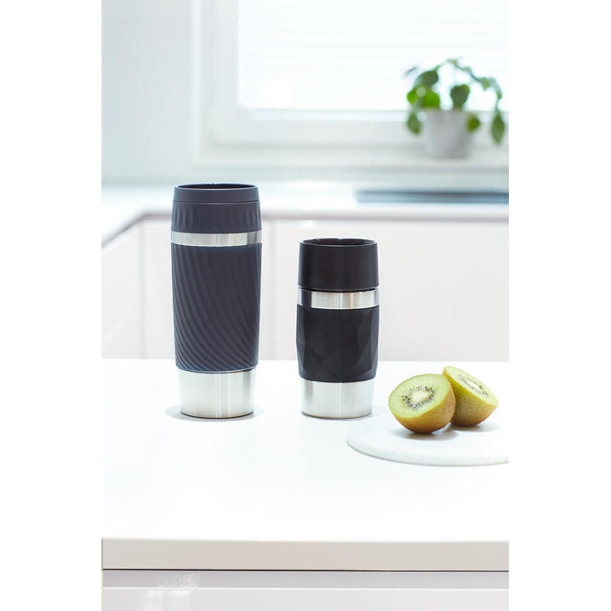 Tefal - Termikus bögre 300 ml COMPACT MUG rozsdamentes/fekete