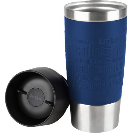 Tefal - Utazó bögre 360 ml TRAVEL MUG rozsdamentes/acél sötétkék