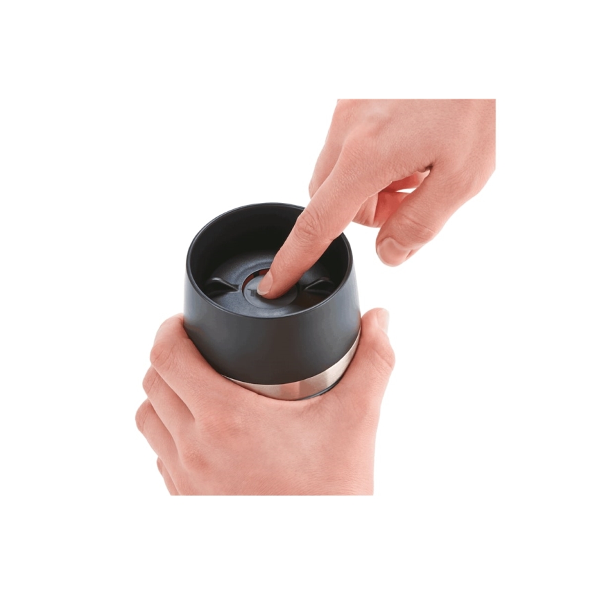 Tefal - Utazó bögre 360 ml TRAVEL MUG rozsdamentes/acél sötétkék