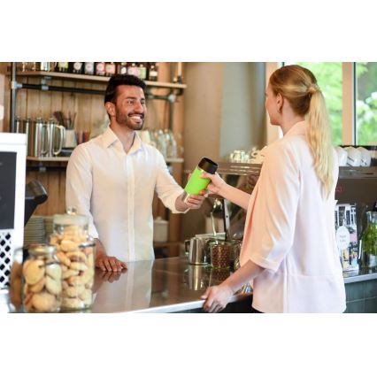 Tefal - Utazó bögre 360 ml TRAVEL MUG rozsdamentes/acél zöld