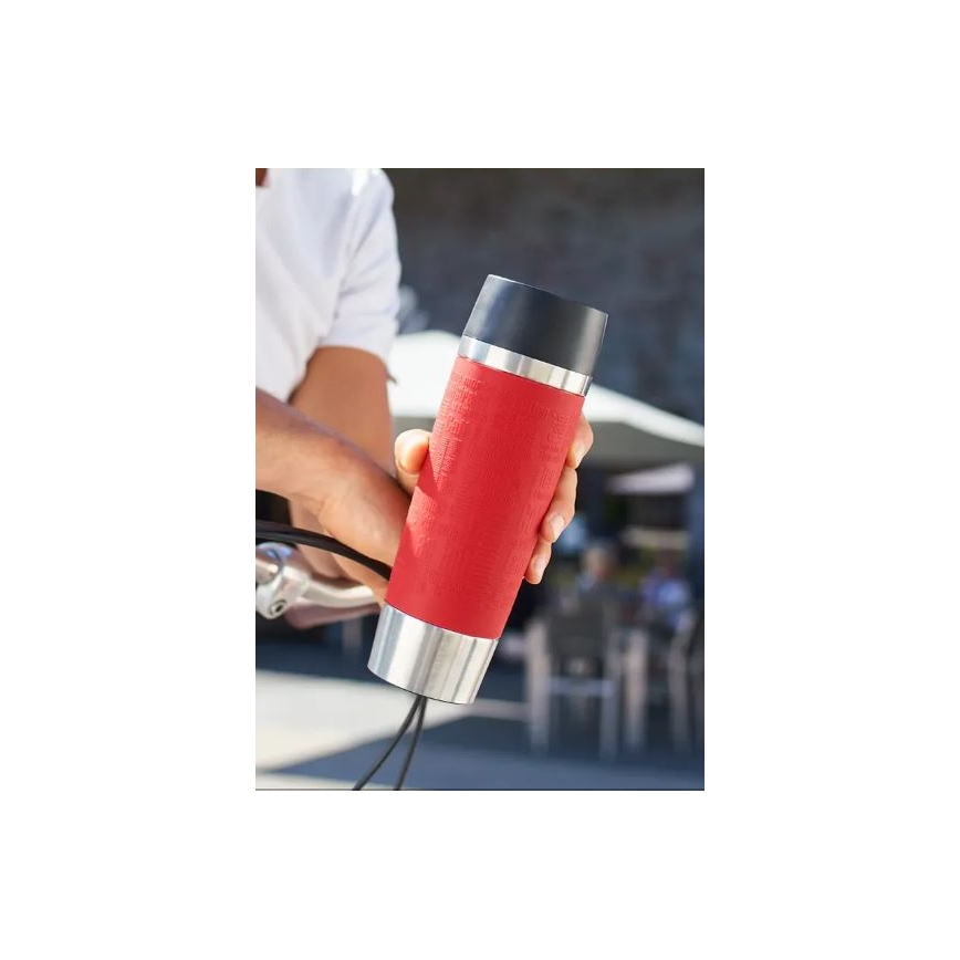 Tefal - Utazó bögre 500 ml TRAVEL MUG rozsdamentes/piros