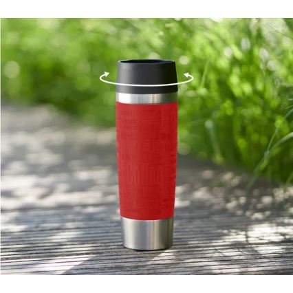 Tefal - Utazó bögre 500 ml TRAVEL MUG rozsdamentes/piros