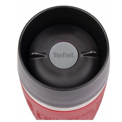 Tefal - Utazó bögre 500 ml TRAVEL MUG rozsdamentes/piros