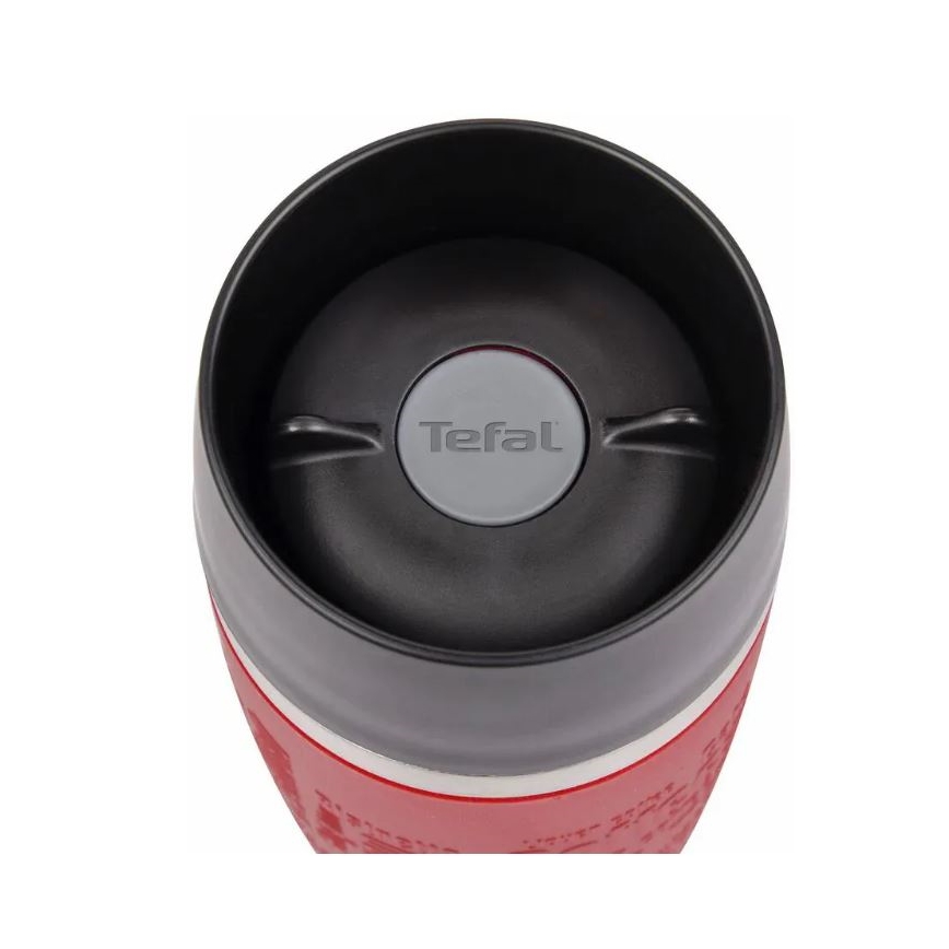 Tefal - Utazó bögre 500 ml TRAVEL MUG rozsdamentes/piros