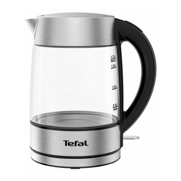 Tefal - Vízforraló GLASS 1,7 l  2200W/230V matt króm