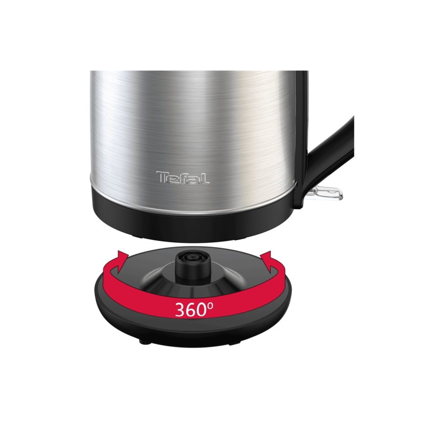 Tefal - Vízforraló SUBITO 1,7l 2400W/230V rozsdamentes/fekete