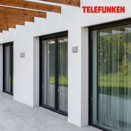 Telefunken 303404TF - LED kültéri fali lámpatest LED/7W/230V IP44 ezüstszínű