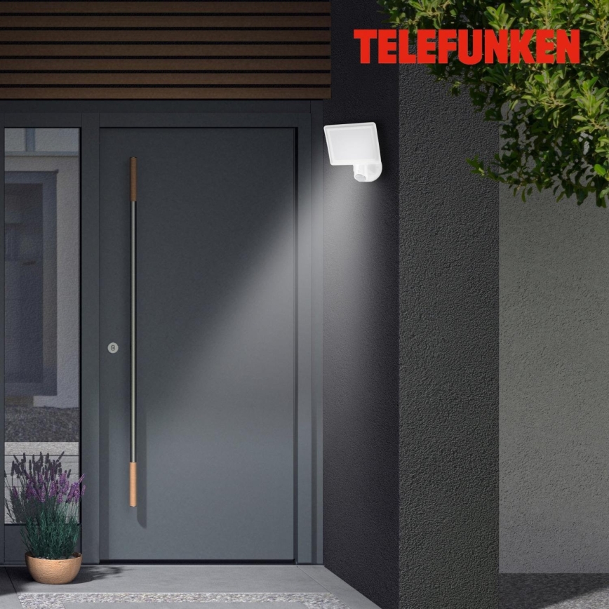 Telefunken 304406TF - LED kültéri fali reflektor érzékelővel LED/20W/230V IP44
