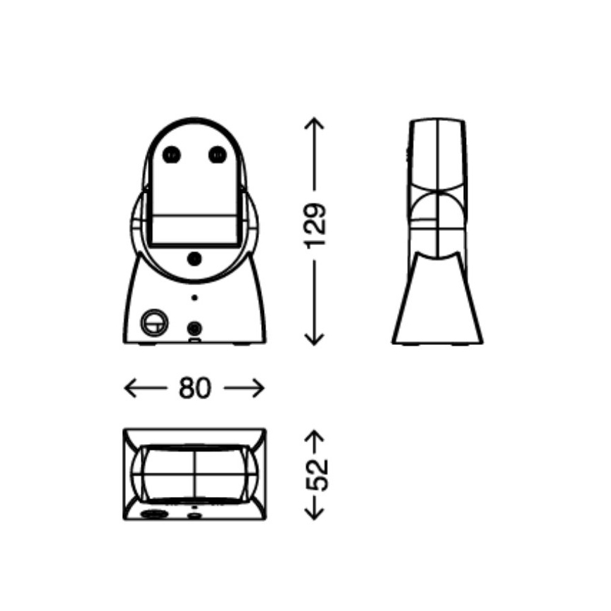 Telefunken 305806TF - Kültéri mozgásérzékelő 230V IP44 fehér