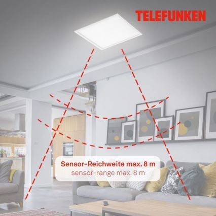 Telefunken 308806TF - LED Mennyezeti panel érzékelővel LED/25W/230V 4000K