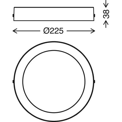 Telefunken 309502TF - LED RGBW dimmelhető mennyezeti lámpa LED/18W/230V 2700-6500K Wi-Fi Tuya