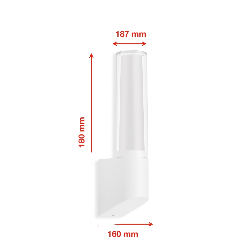 Telefunken 311306TF - LED kültéri fali lámpatest LED/8W/230V 4000K IP44 fehér