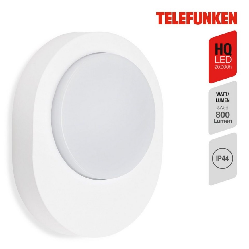 Telefunken 312006TF - LED Kültéri fali lámpa LED/8W/230V IP44 fehér