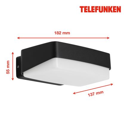 Telefunken 312205TF - LED Kültéri fali lámpa LED/14W/230V IP44