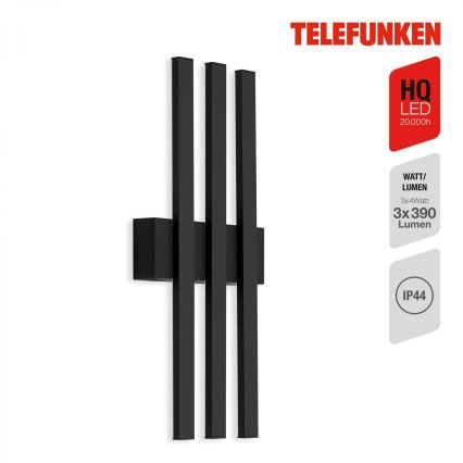 Telefunken 313305TF - LED Kültéri fali lámpa 3xLED/4W/230V IP44