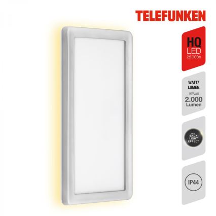 Telefunken 313604TF - LED Kültéri fali lámpa LED/16W/230V IP44 ezüst