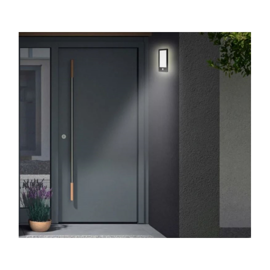 Telefunken 313905TF - LED Kültéri fali lámpa érzékelővel LED/16W/230V IP44