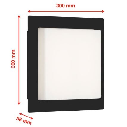 Telefunken 314605TF - LED Kültéri fali lámpa LED/15W/230V IP44