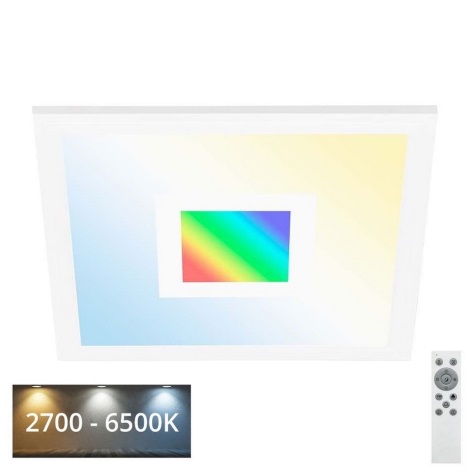 Telefunken 319106TF - RGBW Dimmelhető mennyezeti lámpa LED/24W/230V 2700-6500K fehér + távirányítás