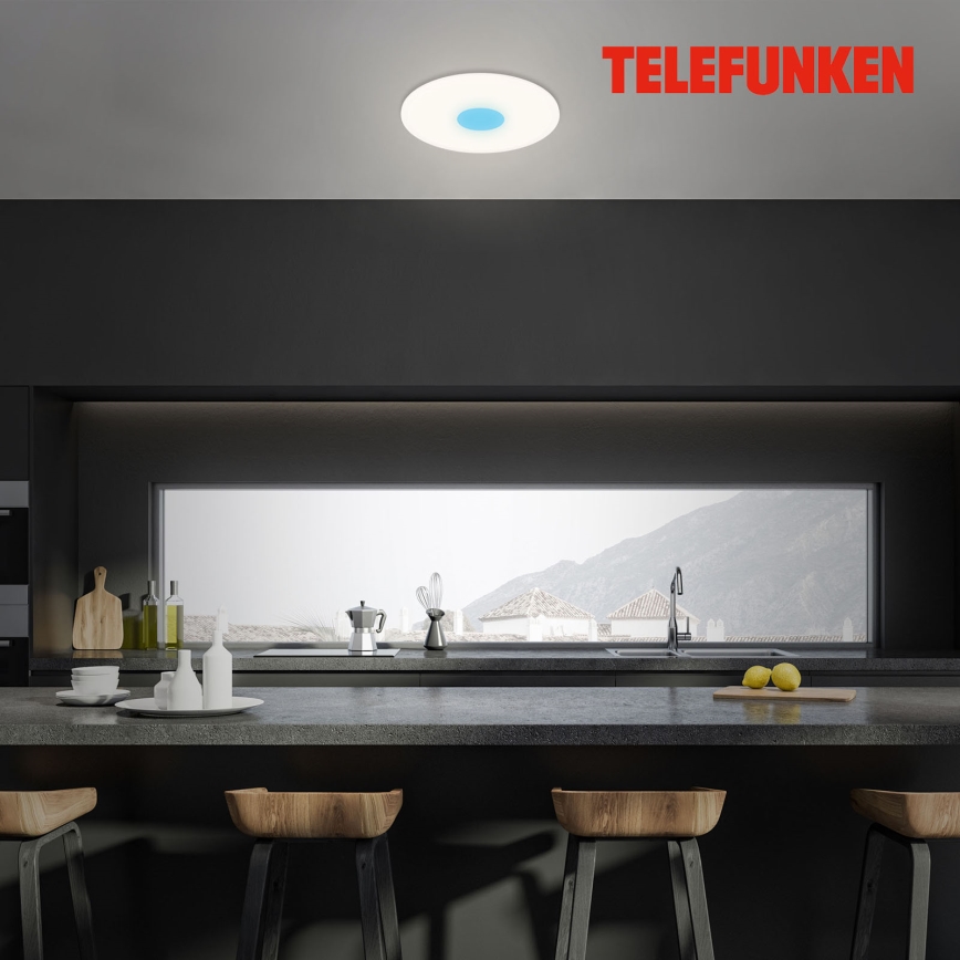 Telefunken 319306TF - LED RGBW Dimmelhető lámpa LED/22W/230V 2700-6500K + távirányítás