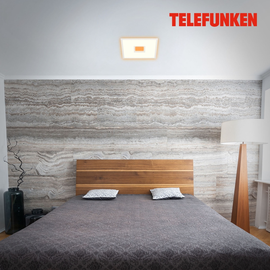 Telefunken 319506TF - RGBW Dimmelhető mennyezeti lámpa LED/36W/230V 2700-6500K fehér + távirányítás