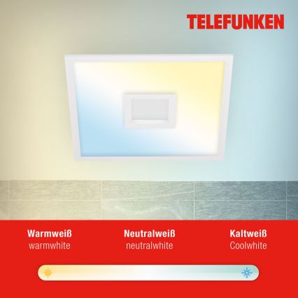 Telefunken 319506TF - RGBW Dimmelhető mennyezeti lámpa LED/36W/230V 2700-6500K fehér + távirányítás