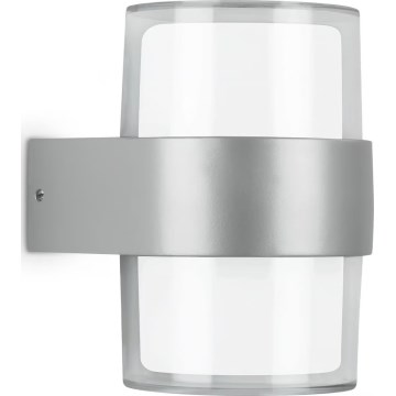 Telefunken 320404TF - LED kültéri falilámpa, 2×LED/8W/230V, IP44, matt króm