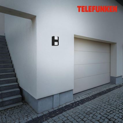 Telefunken 321005TF - Kültéri fali lámpa 1xE27/12W/230V IP44 fekete