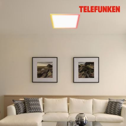 Telefunken 321206TF - LED RGBW Dimmelhető mennyezeti lámpa LED/18W/230V 3000-6500K + távirányítás