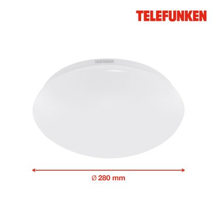 Telefunken 601206TF - LED Fürdőszobai mennyezeti lámpa érzékelővel LED/15W/230V IP44 átm. 28 cm