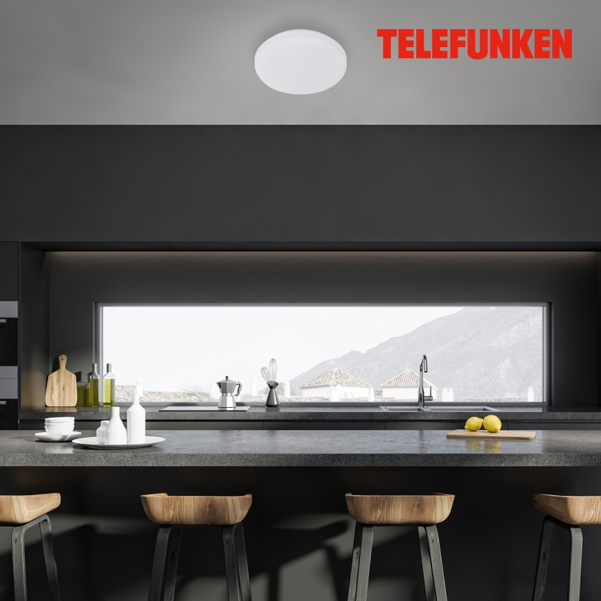 Telefunken 601506TF - LED fürdőszobai mennyezeti lámpa érzékelővel LED/12W/230V IP44