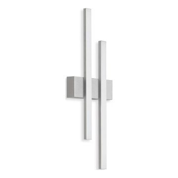 Telefunken - LED kültéri fali lámpa 2xLED/4W/230V IP44 ezüst