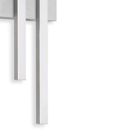 Telefunken - LED kültéri fali lámpa 2xLED/4W/230V 4000K IP44 ezüst
