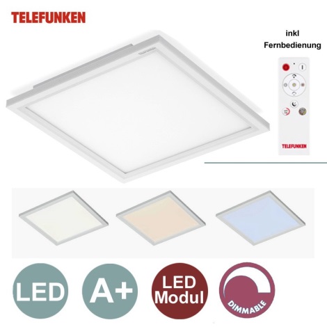 Telefunken - LED Szabályozható panel 1xLED/18W/230V + távirányítás