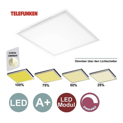 Telefunken - LED Szabályozható panel 1xLED/36W/230V