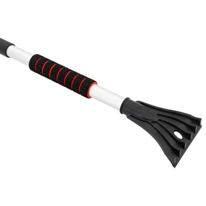 Teleszkópos jégkaparó autóhoz seprűvel, 120 cm, fekete/fehér