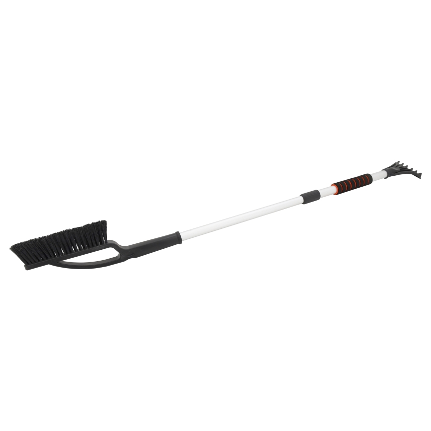 Teleszkópos jégkaparó autóhoz seprűvel, 120 cm, fekete/fehér