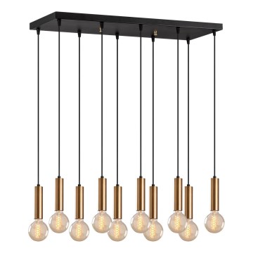 TEMPO kábelcsillár 10x E27/40W/230V, arany