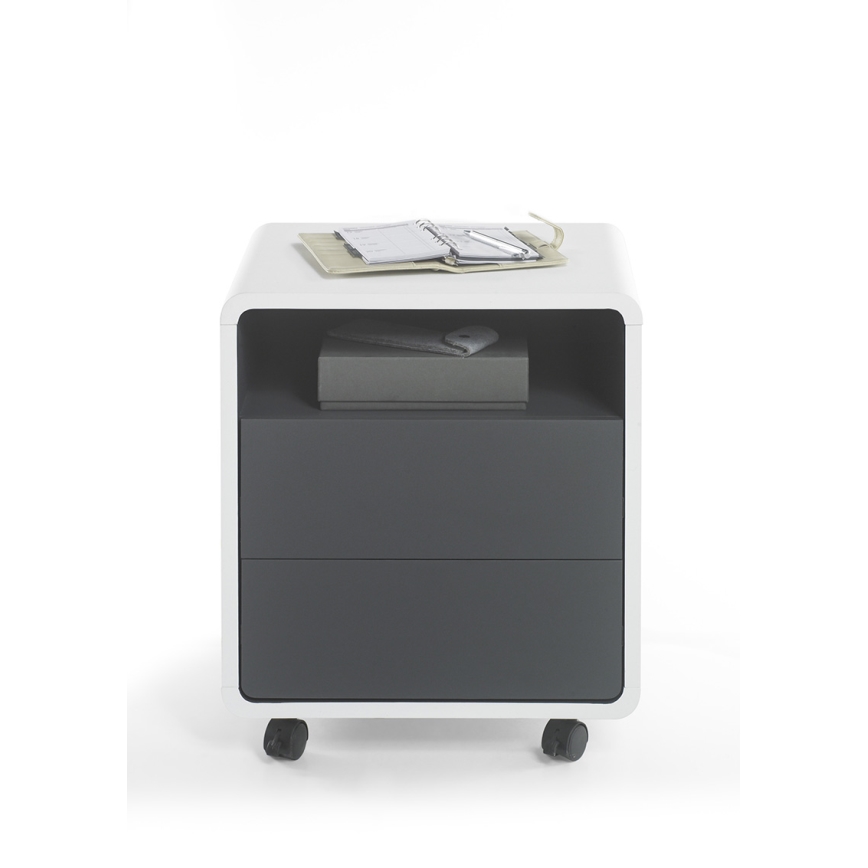 TEO irodai konténer fehér/antracit