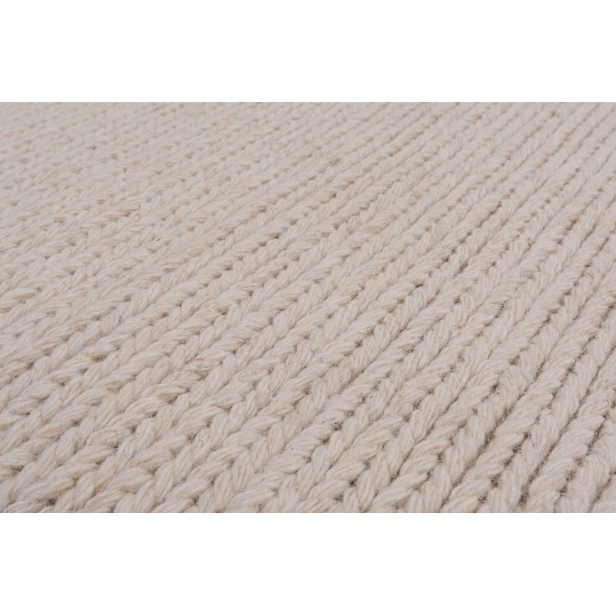 Természetes szőnyeg FIR WOOL 70x140 cm 2600 g/m2 krémszínű
