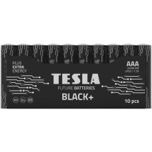 Tesla Batteries - 10 db Alkáli elem AAA BLACK+ 1,5V