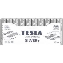 Tesla Batteries - 10 db Alkáli elem AAA SILVER+ 1,5V