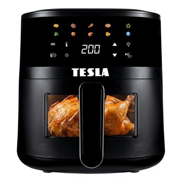 TESLA Electronics AirCook - Forrólevegős fritőz 4,4 l 1450W/230V fekete