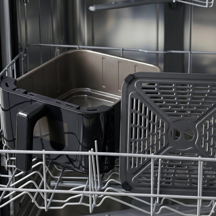 TESLA Electronics AirCook - Háromzónás forrólevegős fritőz 14,5 l 2800W/230V fekete