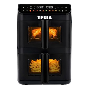 TESLA Electronics AirCook - Multifunkciós digitális forrólevegős fritőz 11 l 2800W/230V fekete