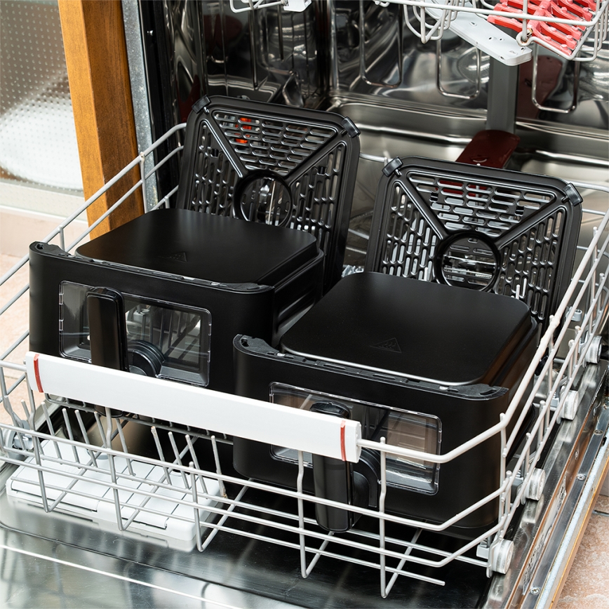 TESLA Electronics AirCook - Multifunkciós digitális forrólevegős fritőz 11 l 2800W/230V fekete