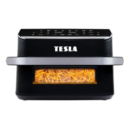 TESLA Electronics AirCook - Multifunkcionális, dupla digitális forrólevegős fritőz 10 l 2400W/230V