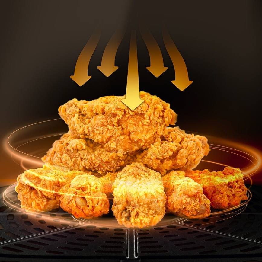 TESLA Electronics AirCook - Okos, multifunkcionális digitális forrólevegős fritőz 9 l 1700W/230V Wi-Fi