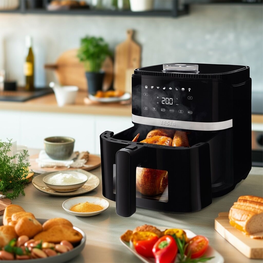 TESLA Electronics AirCook - Többfunkciós digitális forró levegős sütő 5 l 1500W/230V