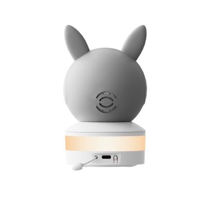 TESLA Electronics Bambino - Okos babamonitor 4 MP 2560p 5V Wi-Fi Tuya szürke/fehér